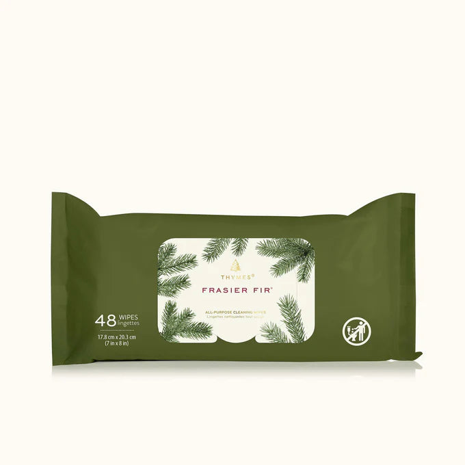 THYMES Frasier Fir All Purpose Cleansing Wipes 48ct