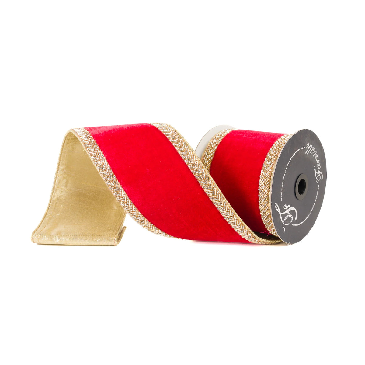 Chevron Crystal- Red and Gold