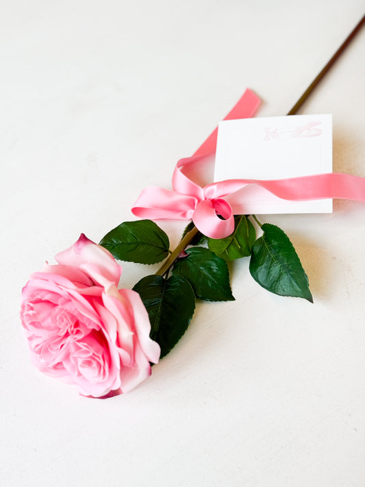 Pink Rosette Dance Stem