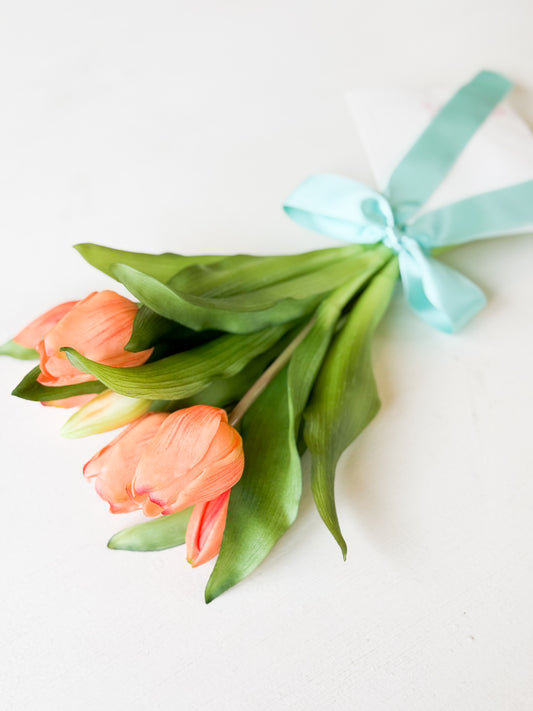 Peach Tulip Dance Bouquet