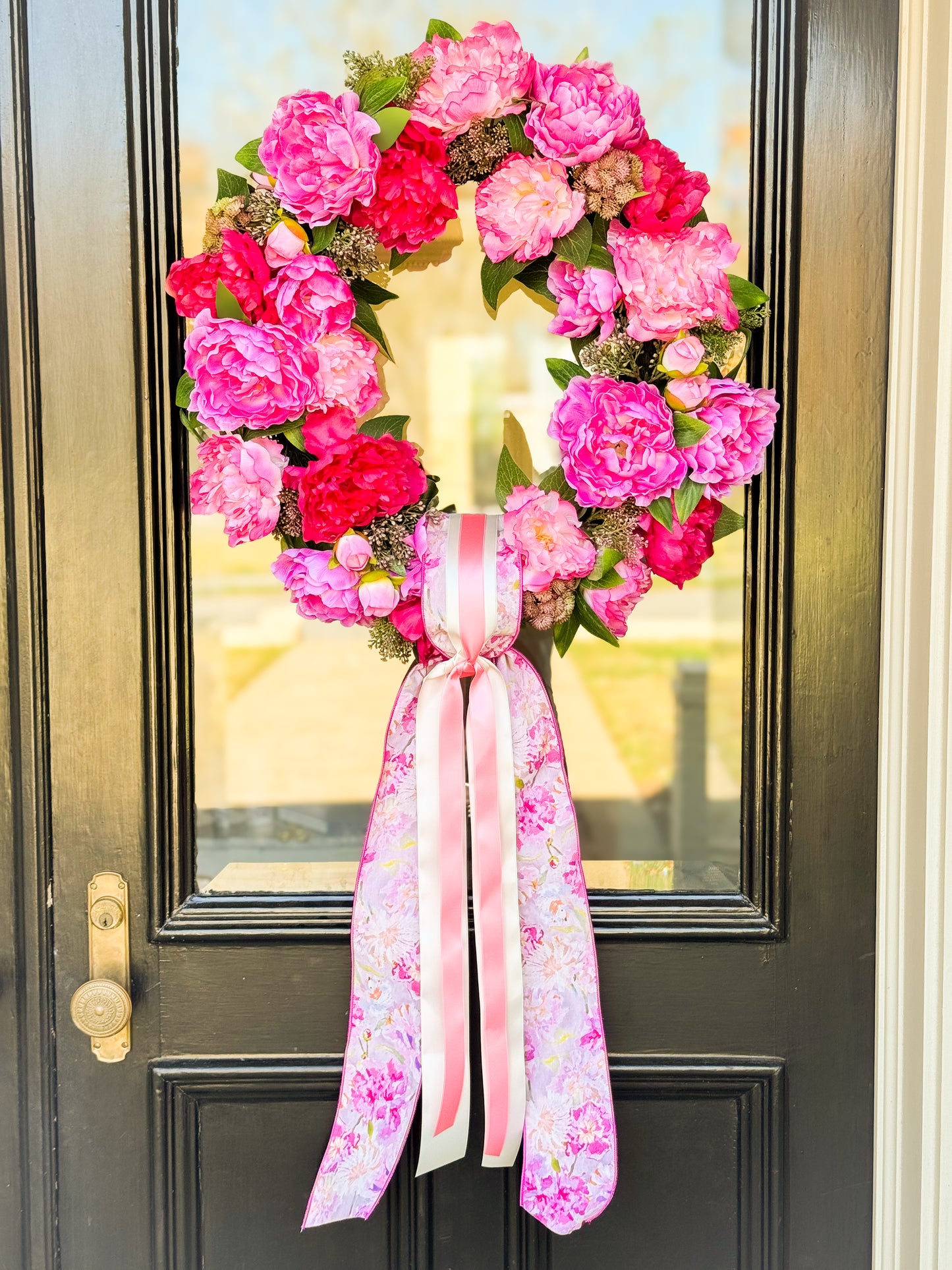 Perfectly Peony Cottontail Wreath