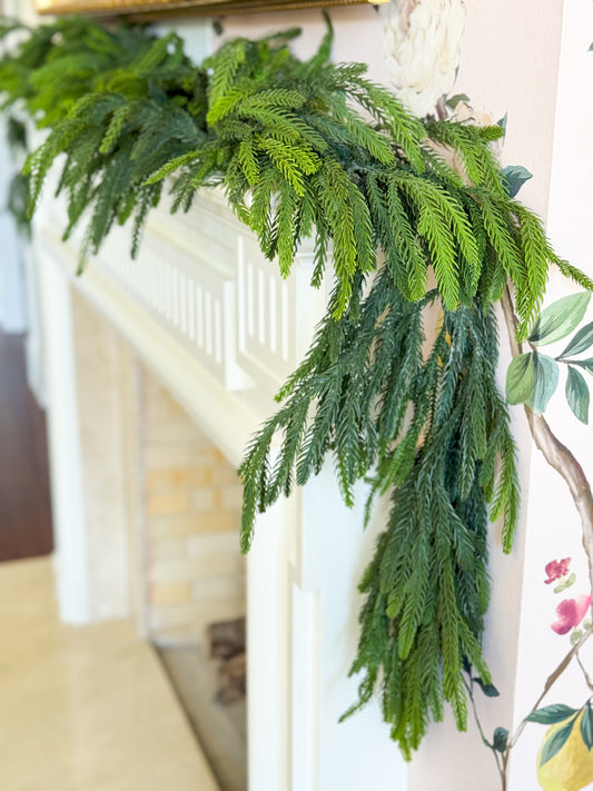 Willow Pine Garland 73”