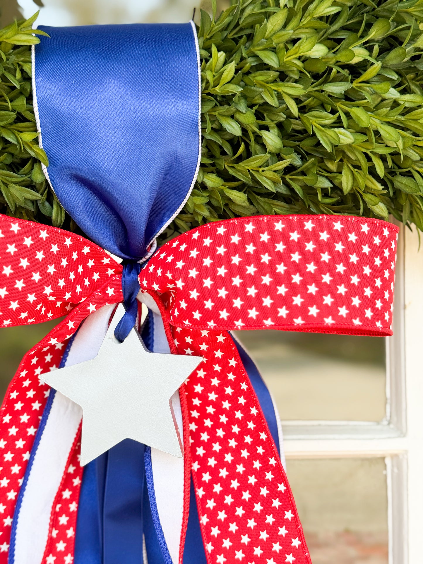 Star Spangled Garden Tea Leaf Wreath