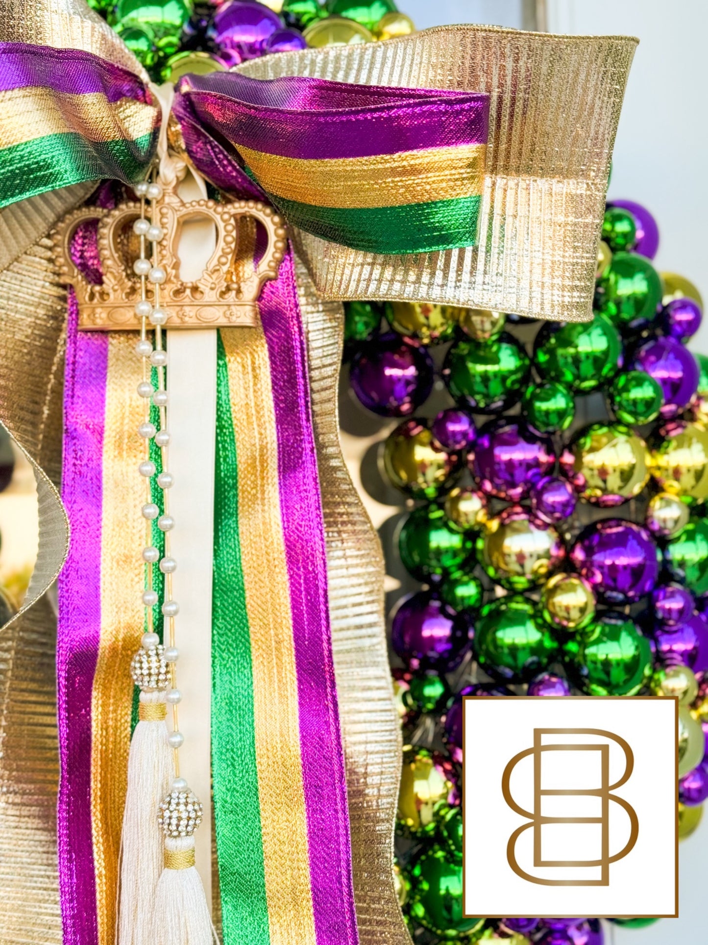The Queen Of The Krewe Wreath And Bow