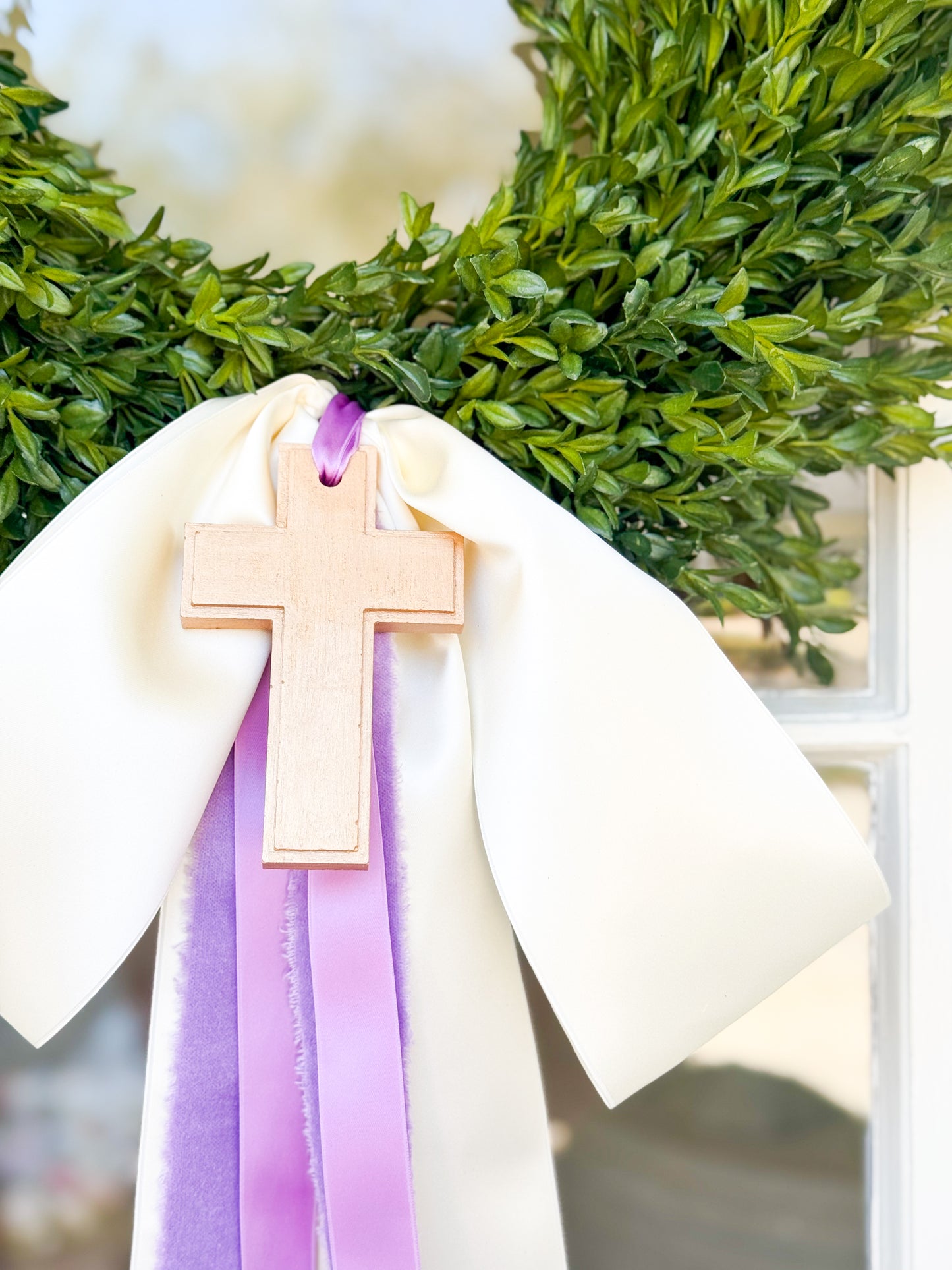 He Is Risen Tea Leaf Wreath