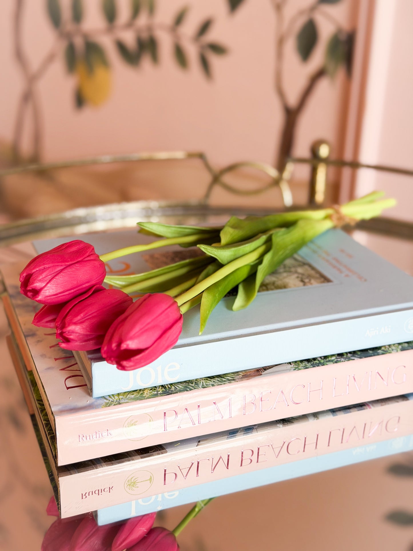 16” Real Touch Dutch Tulip Bundle – Fuchsia