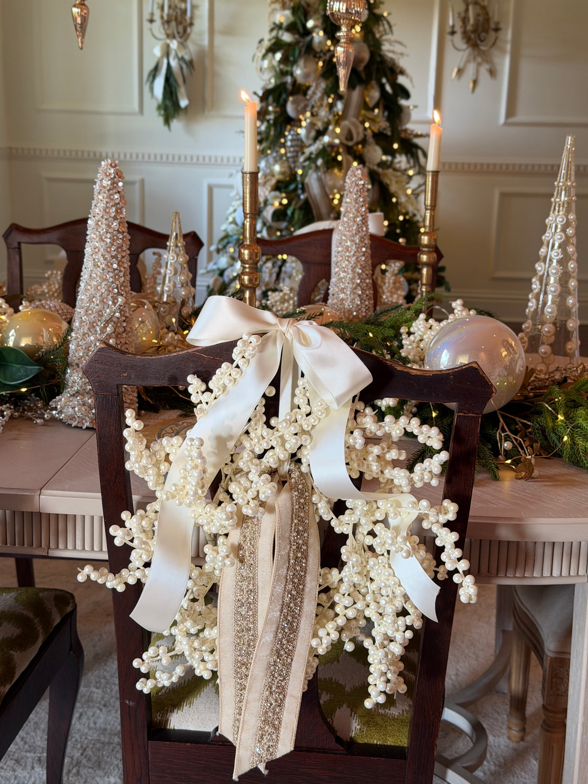 Maison de Bella Petite Pearl Berry Wreath