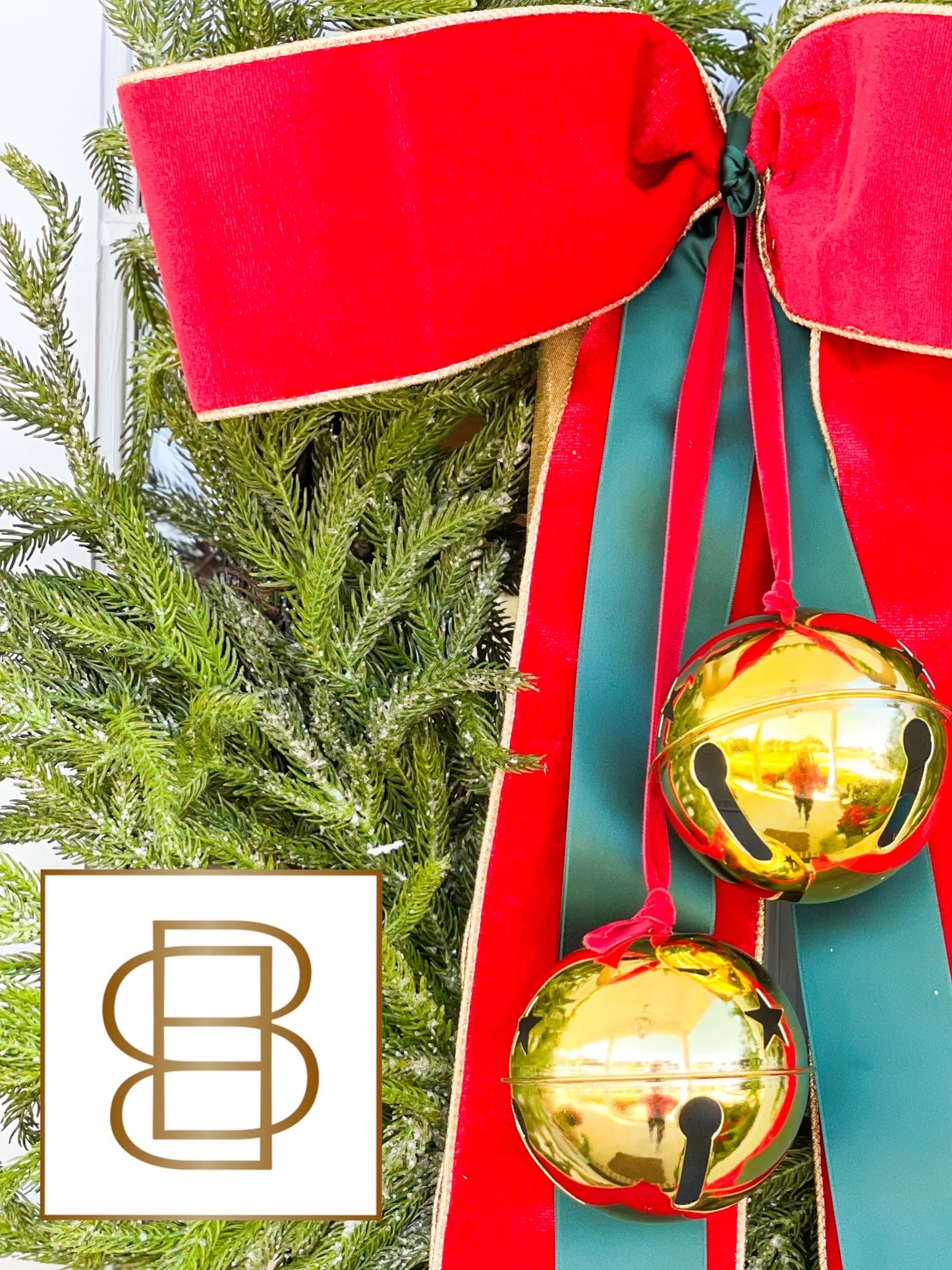 Jingle All The Way Wreath With Bow And Bells