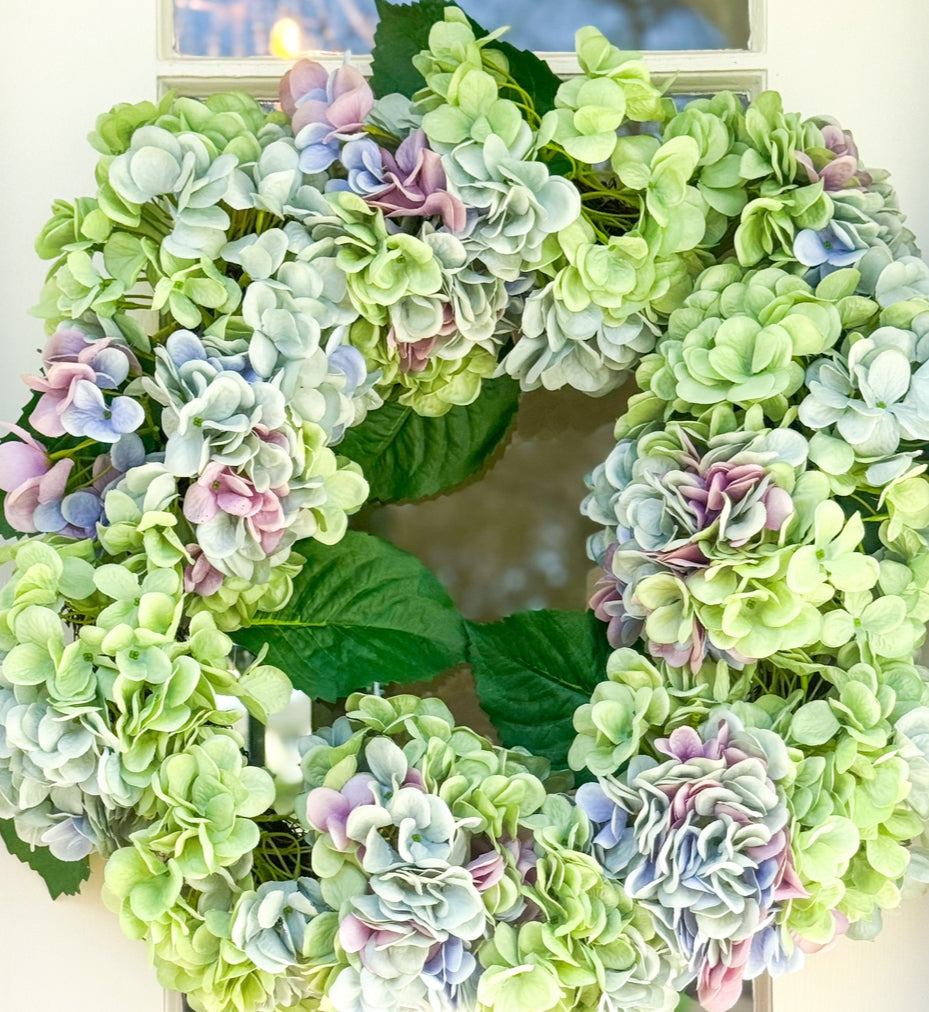 English Garden Hydrangea Wreath
