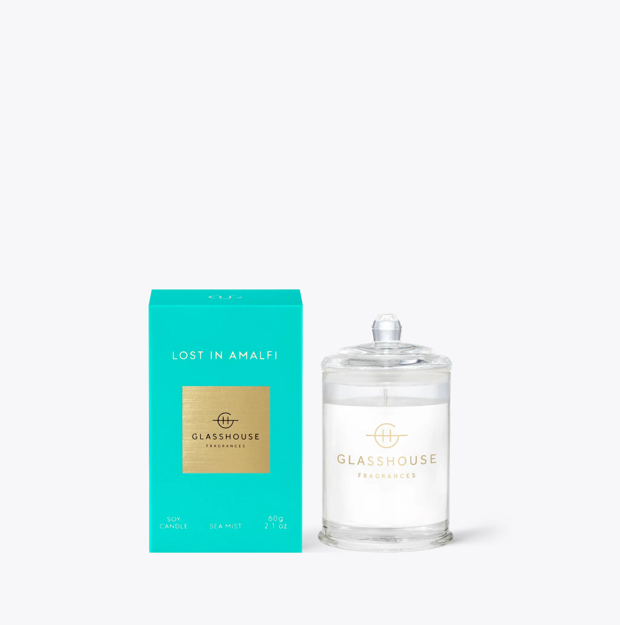 GLASSHOUSE Lost in Almafi Sea Mist Soy Candle 2.1 Oz