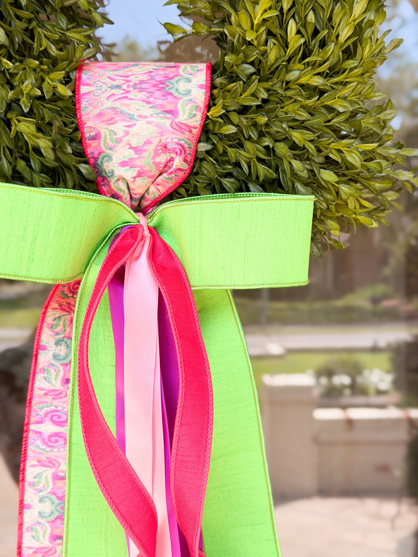 Preppy Palm Tea Leaf Wreath