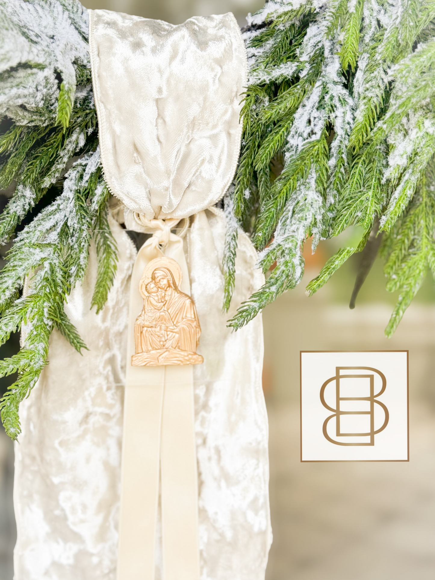 The Emmanuel Wreath With Sash