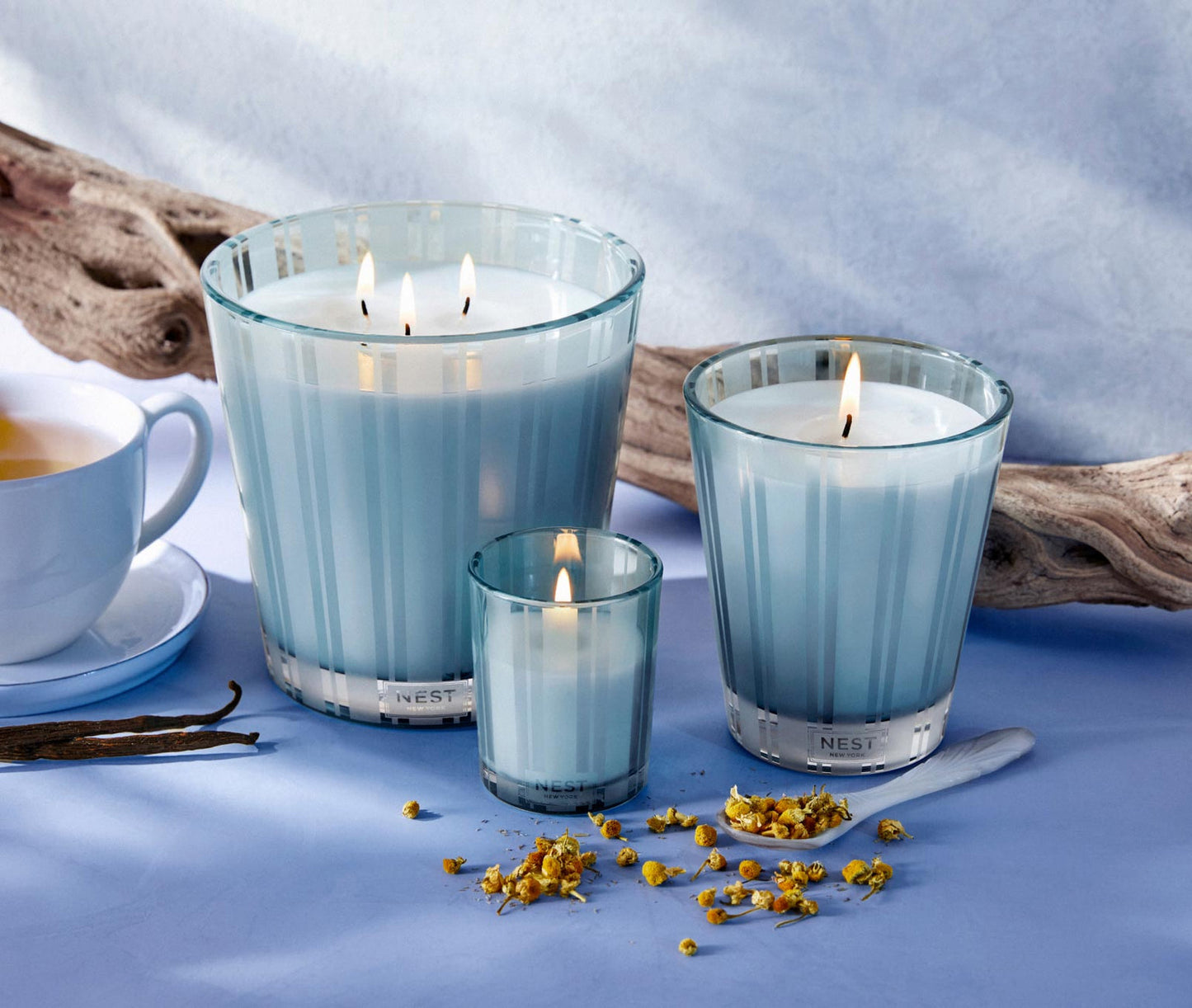 Driftwood & Chamomile Votive Candle