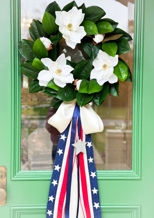 Lady Liberty Magnolia Wreath