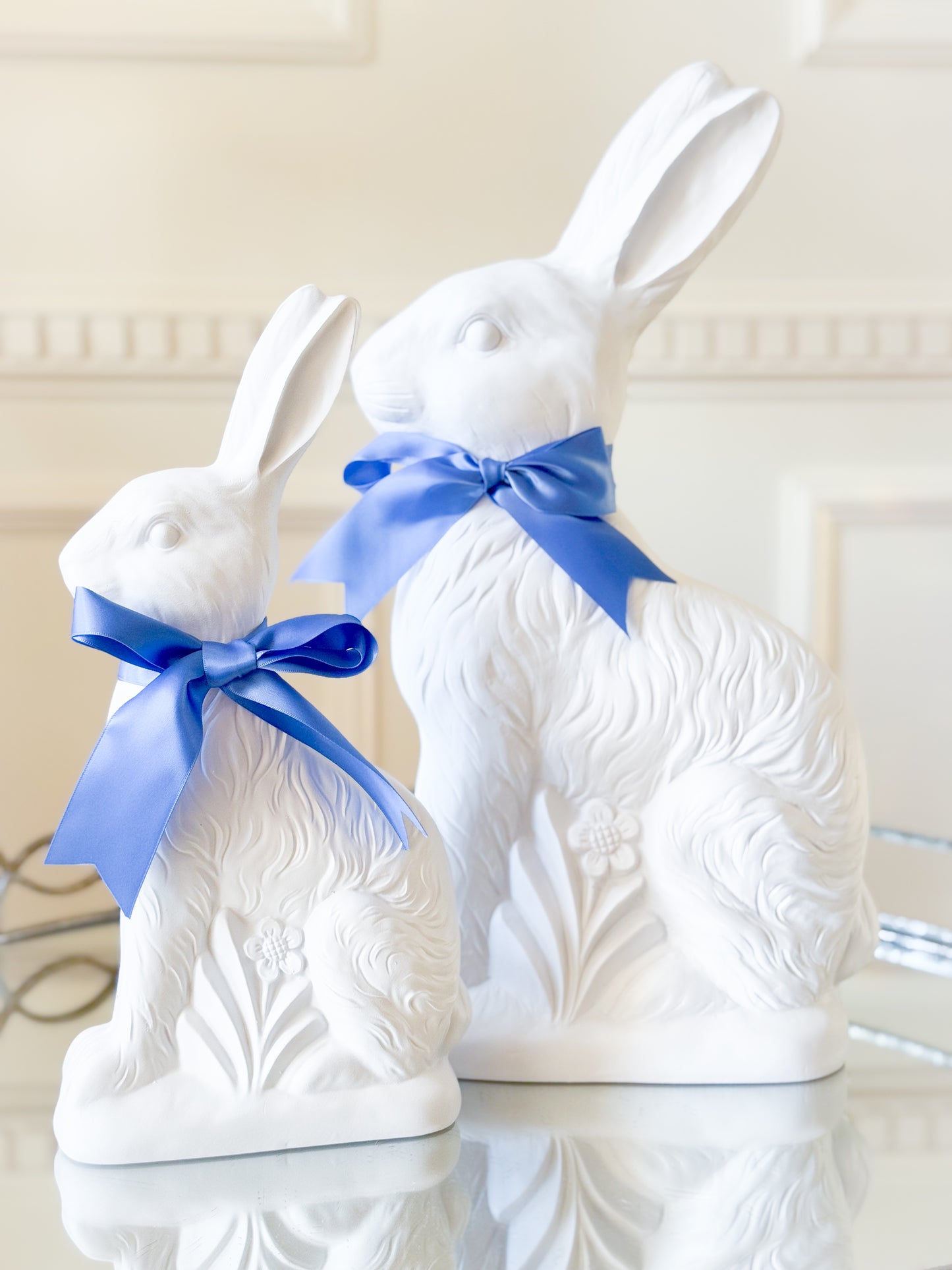 White Resin Bunny