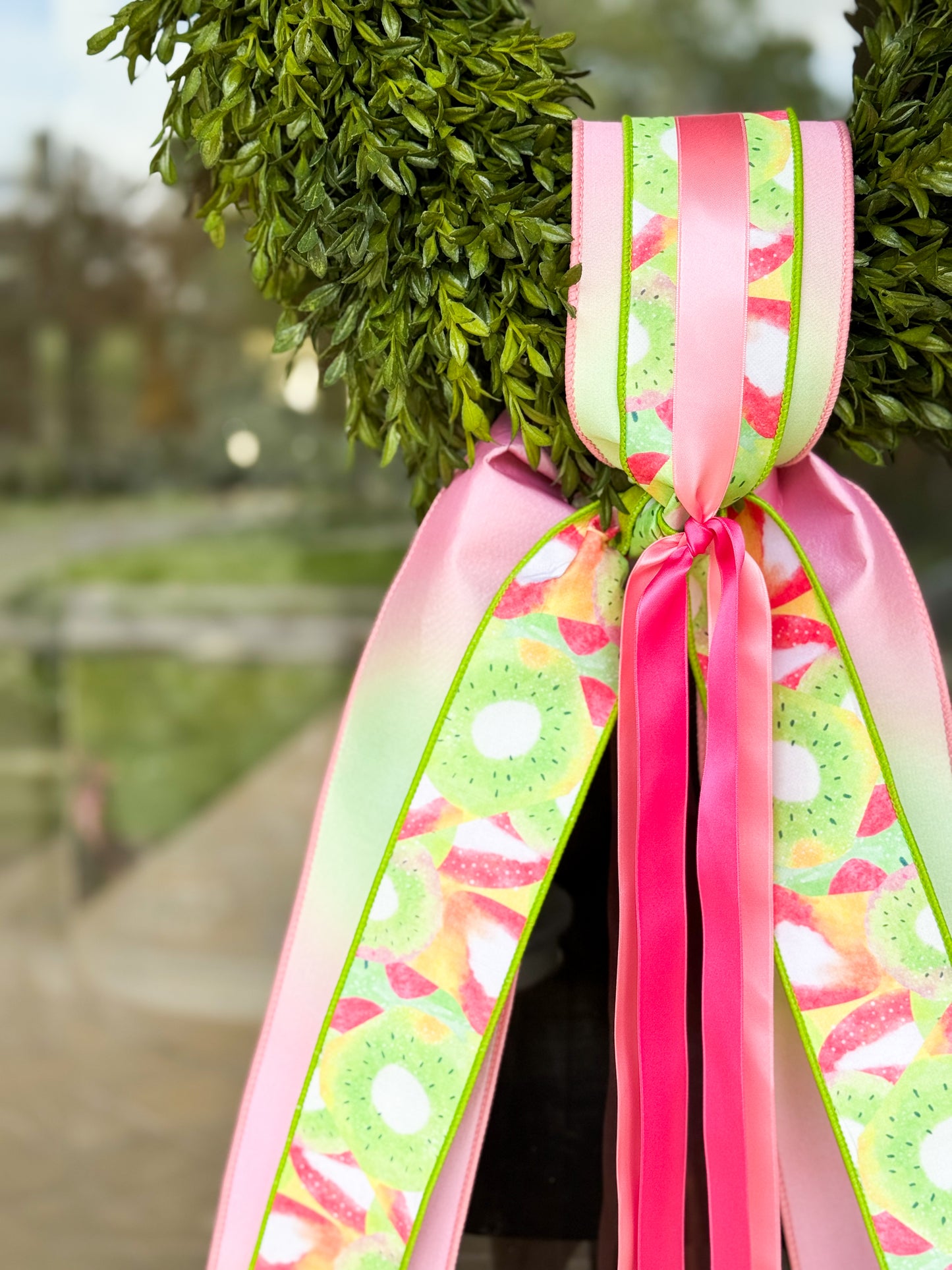 One In A Melon Tea Leaf Wreath