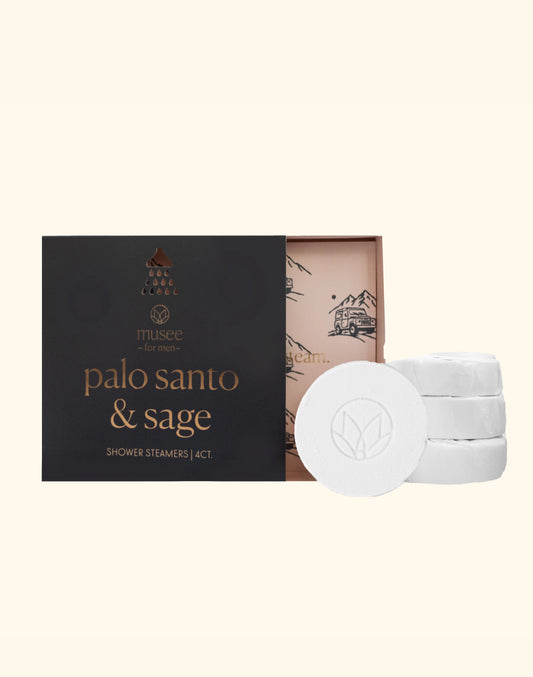 musee for men Palo Santo & Sage Shower Steamers-4ct.