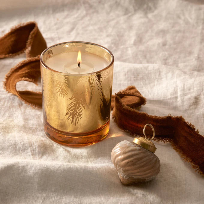 THYMES Frasier Fir Gilded Gold Poured Candle 6.5oz