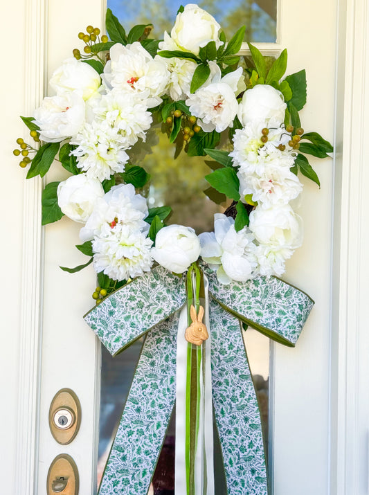 Perfectly Peony Easter Wreath
