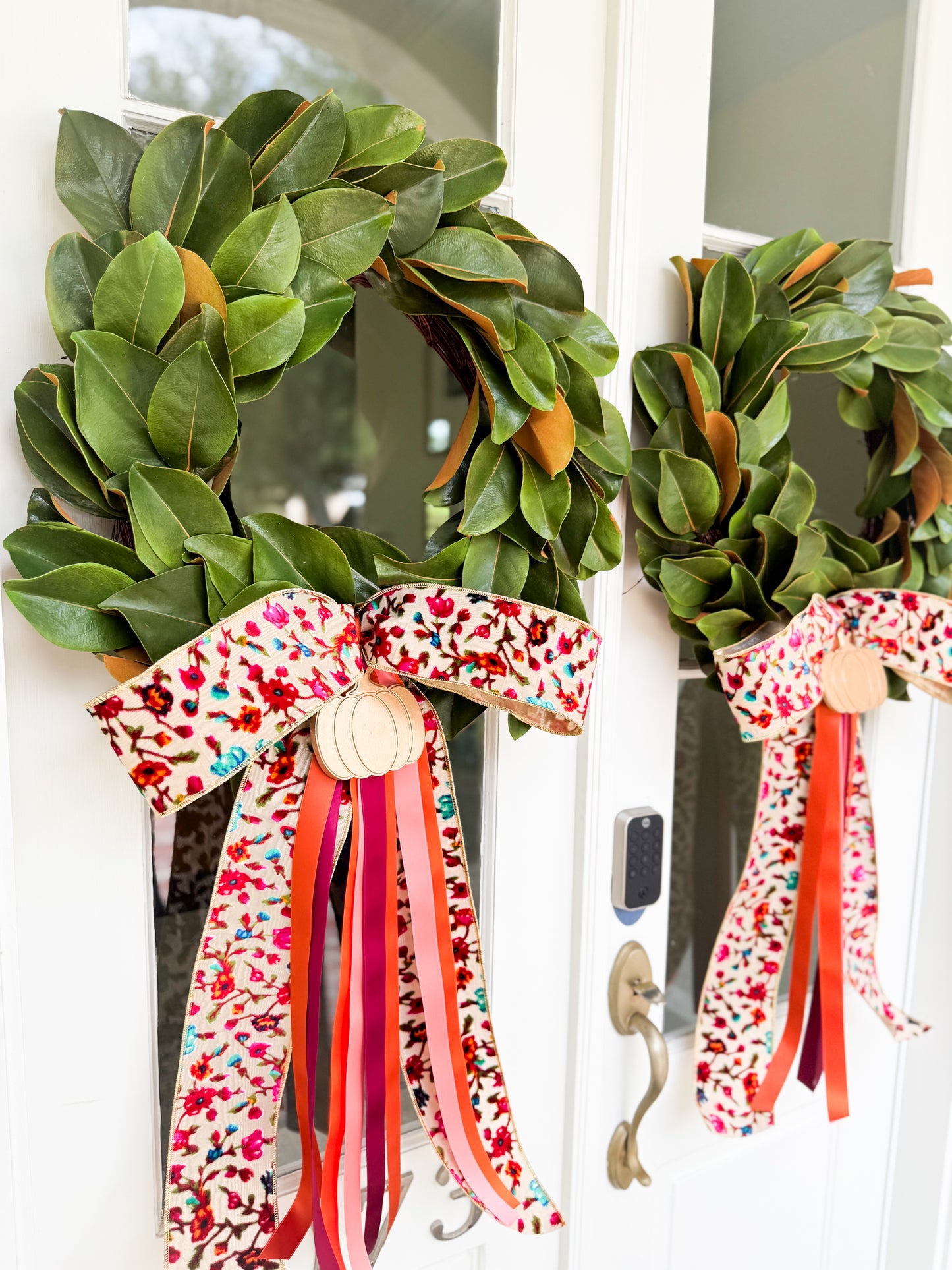 Autumn Rosewood Magnolia Wreath