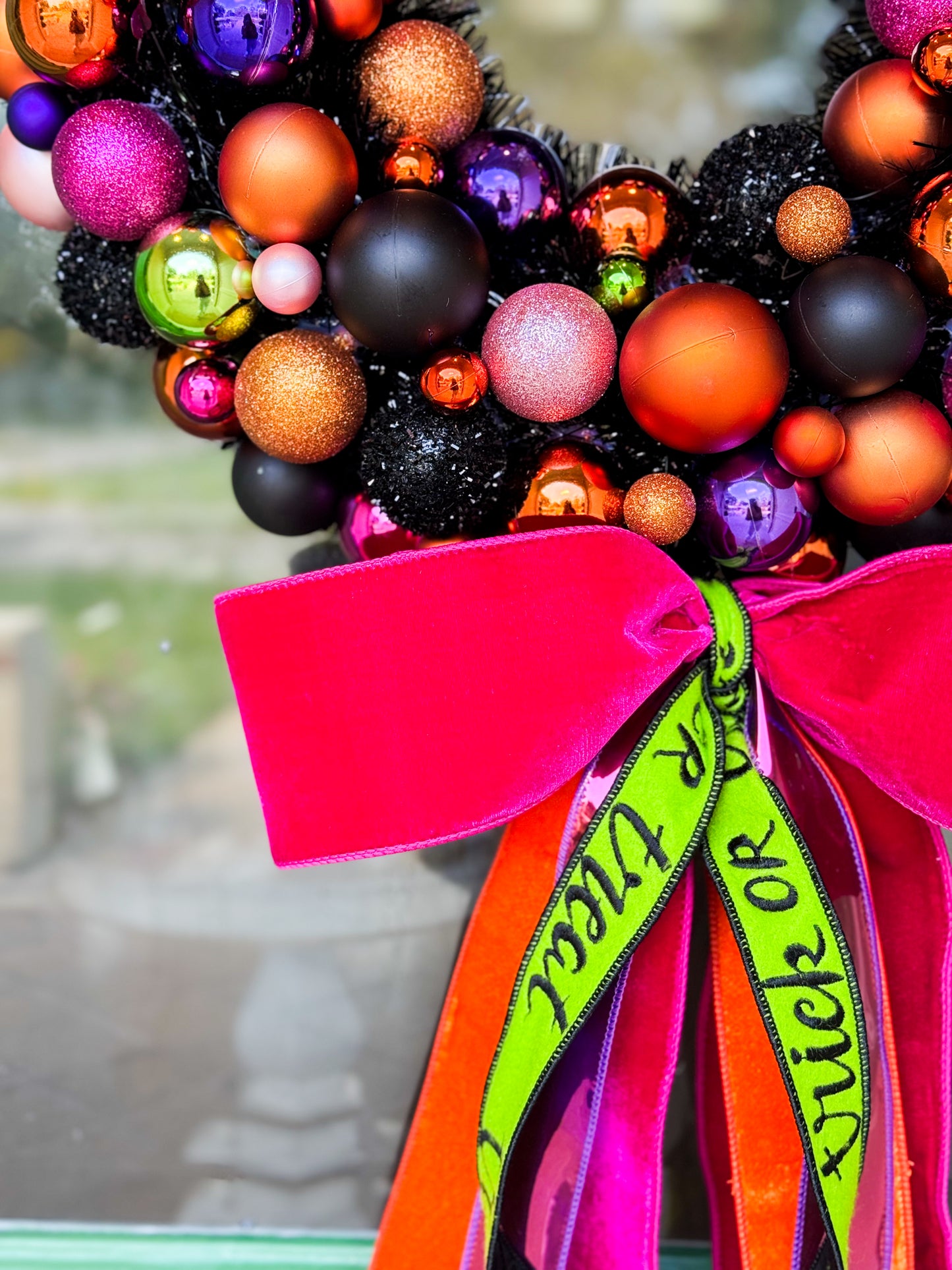 Bewitched Baubles Halloween Wreath