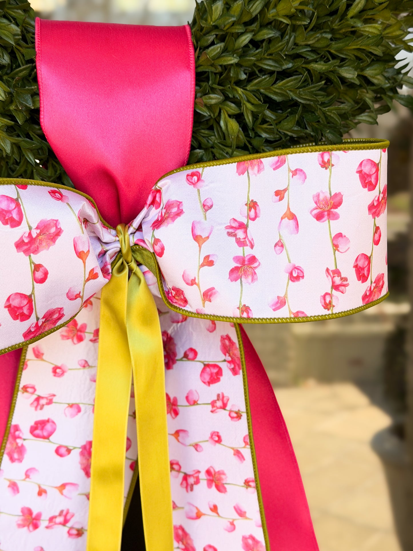 Cherry Blossom Bunny Wreath