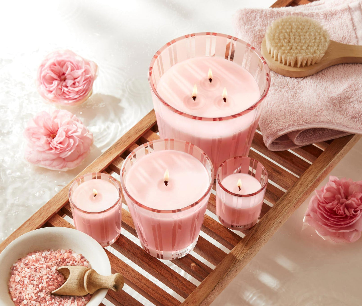 Himalayan Salt & Rosewater Votive Candle