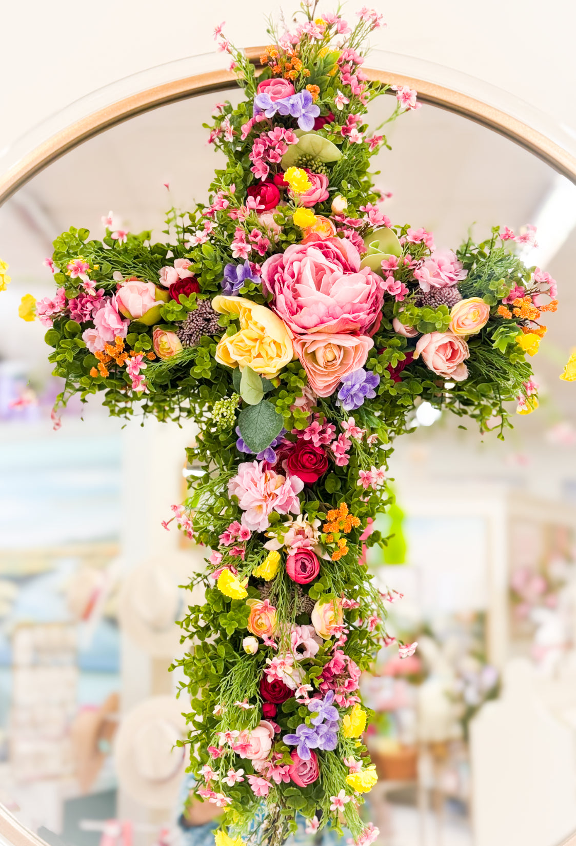 The Bloom Cross Wreath