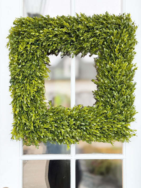 Square Boxwood Wreath