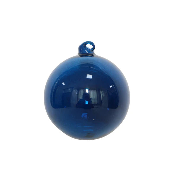 5” Glass Ornament - Royal Blue