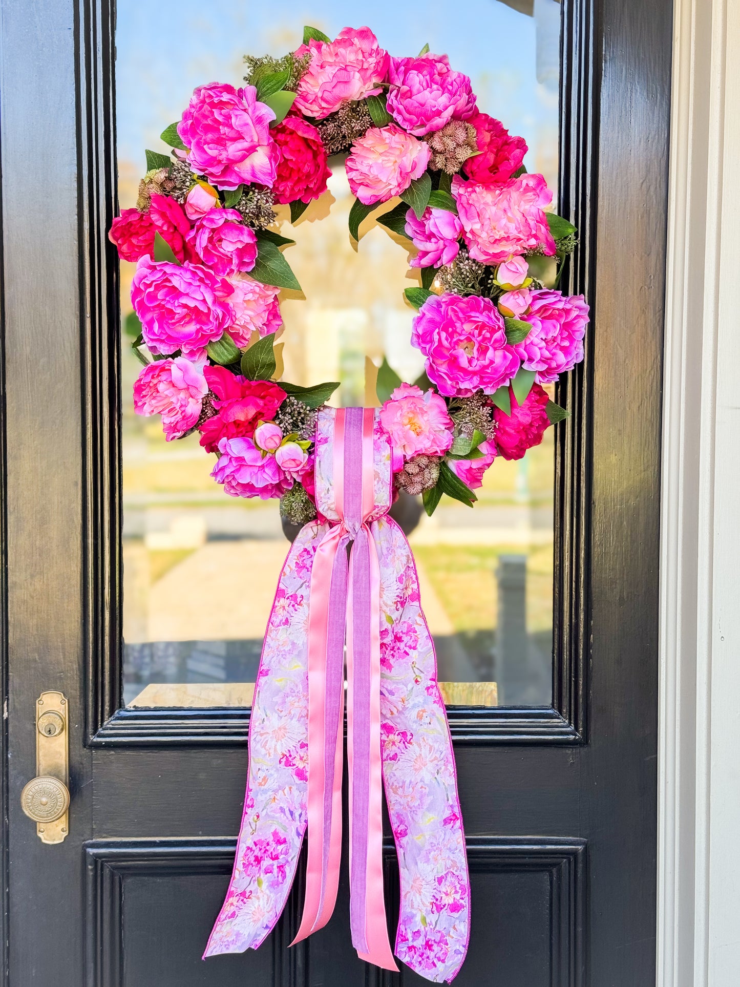 Perfectly Peony Cottontail Wreath
