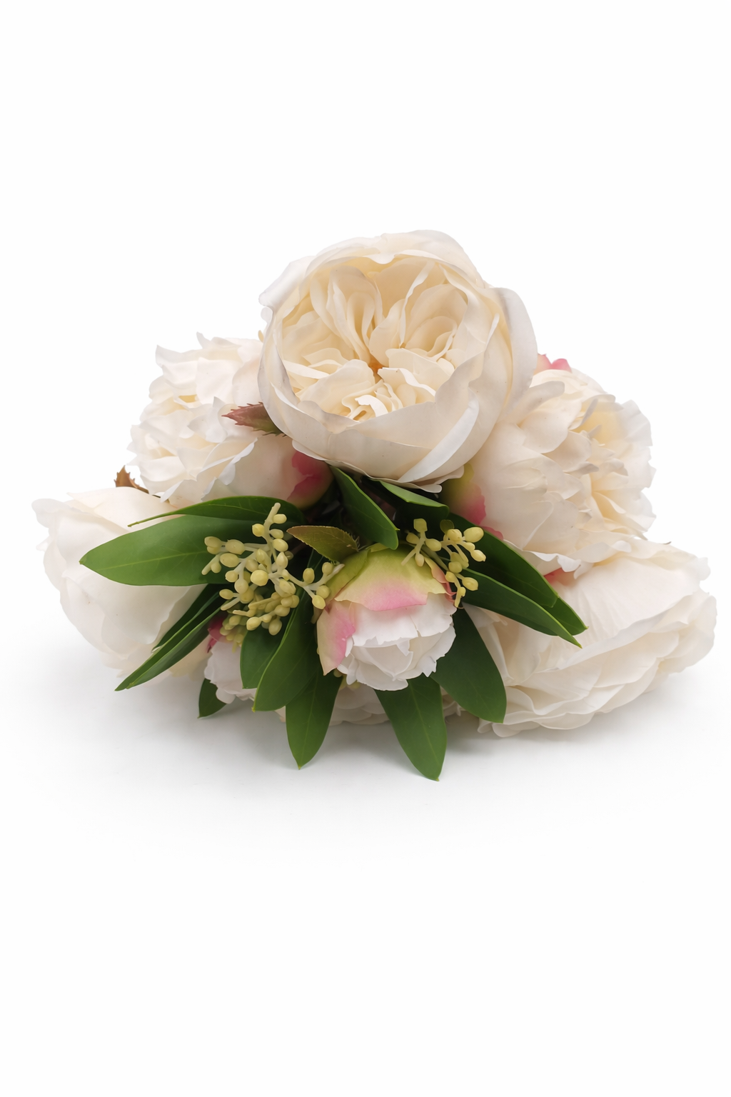Blanc Box 10” Cream Coral Peony Bouquet