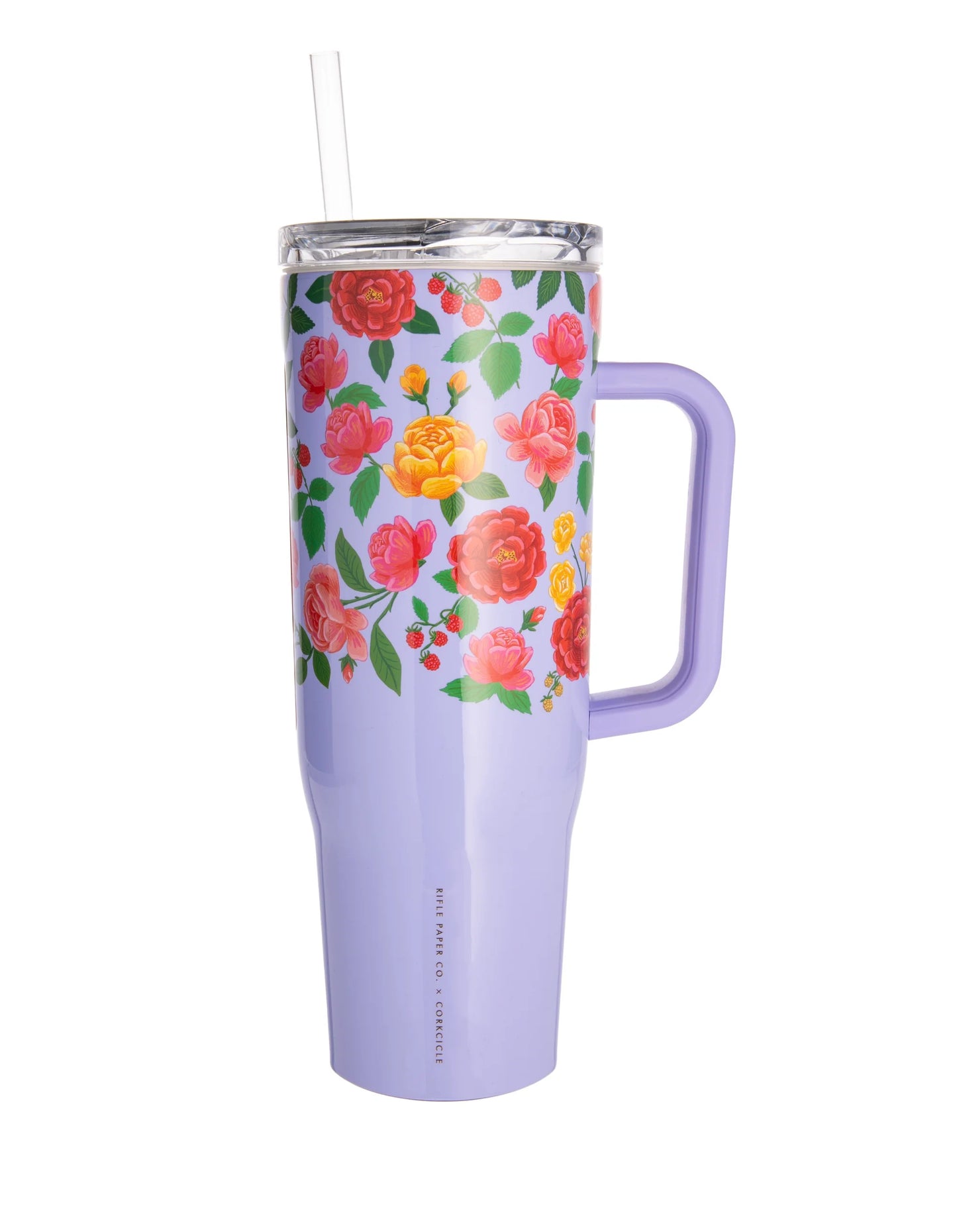 CRUISER
INSULATED TUMBLER WITH HANDLE- Rifle Paper Co. x Corkcicle