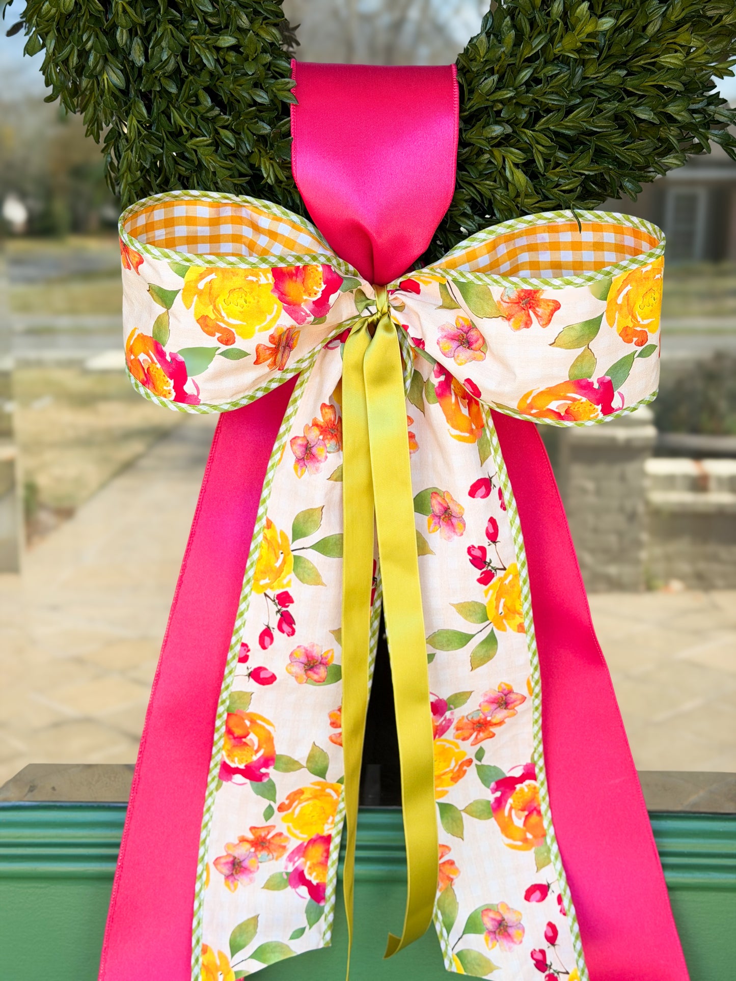 Golden Garden Bunny Wreath