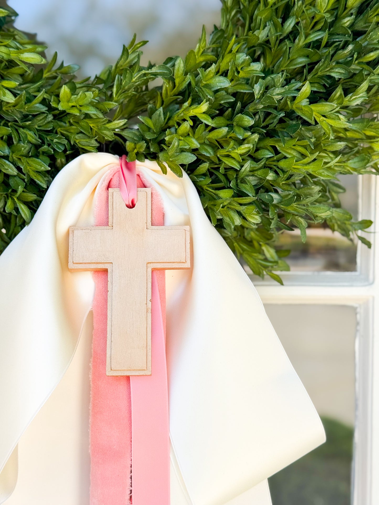 He Is Risen Tea Leaf Wreath