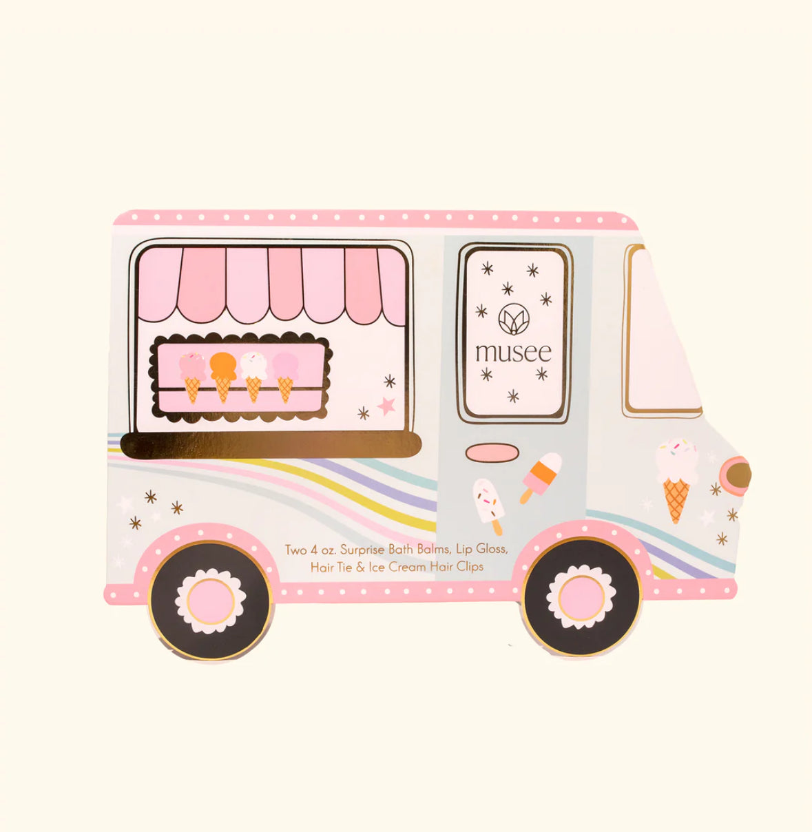 Musee Ice Cream Truck Bath Balm Set