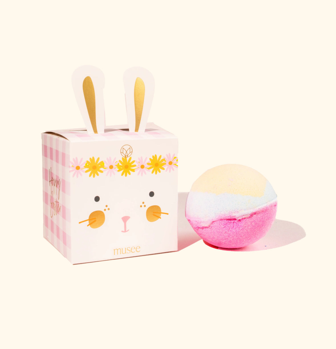 Musee Pink Bunny Boxed Bath Balm