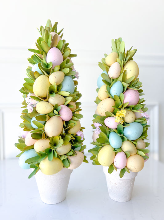 Potted Egg Topiaries