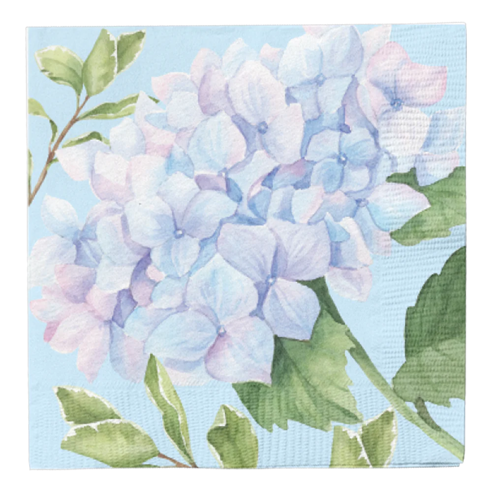 Cocktail Napkin Hydrangea 3 Ply - 20pk