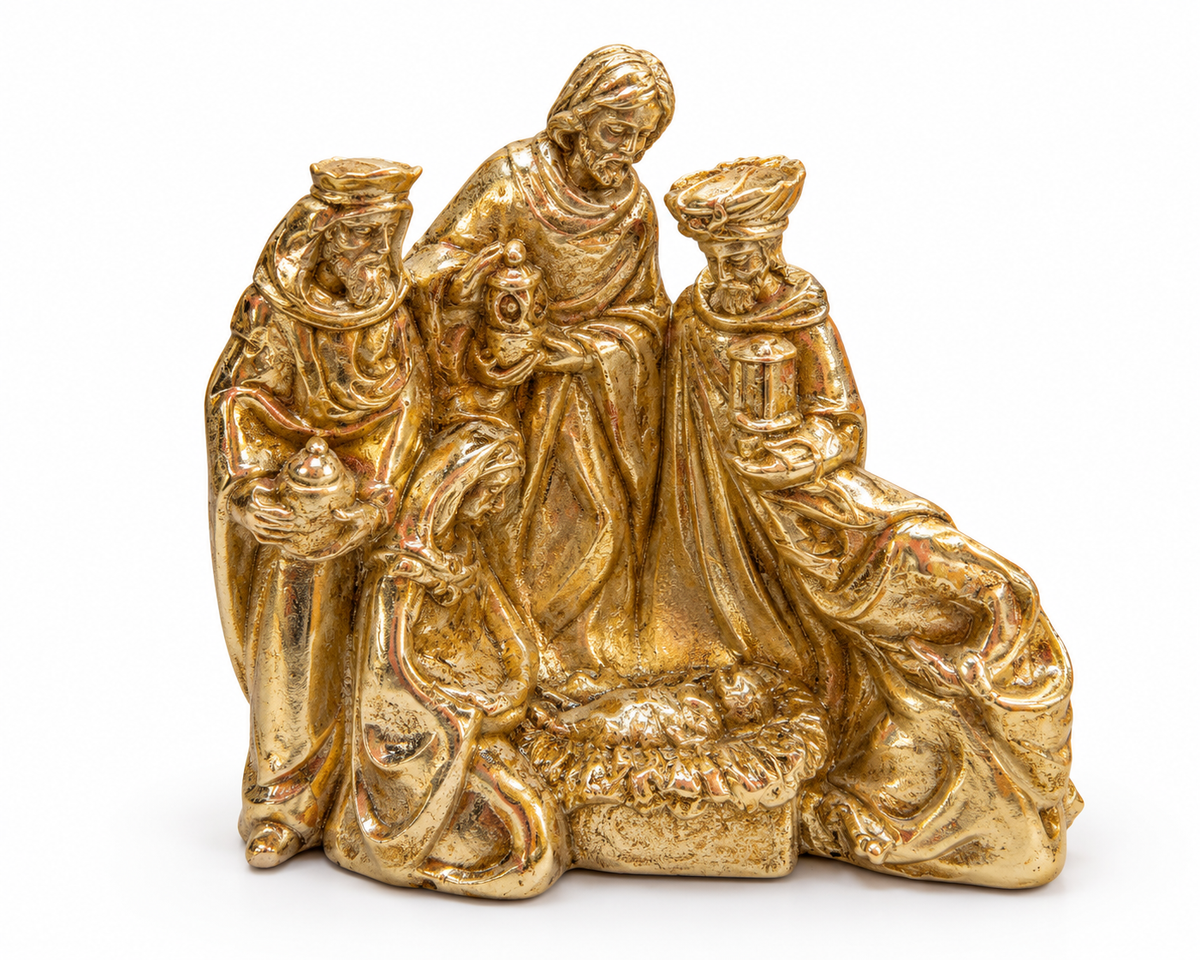 Gilded Majesty Three Wise Men Nativity 5.5”
