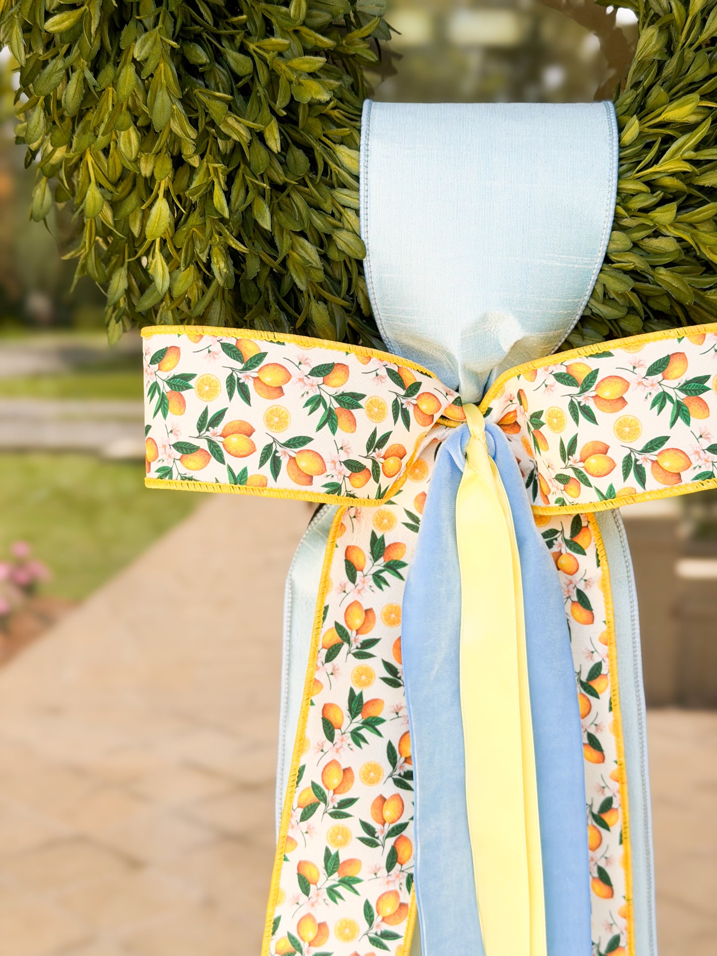 Southern Citrus Tea Leaf Wreath