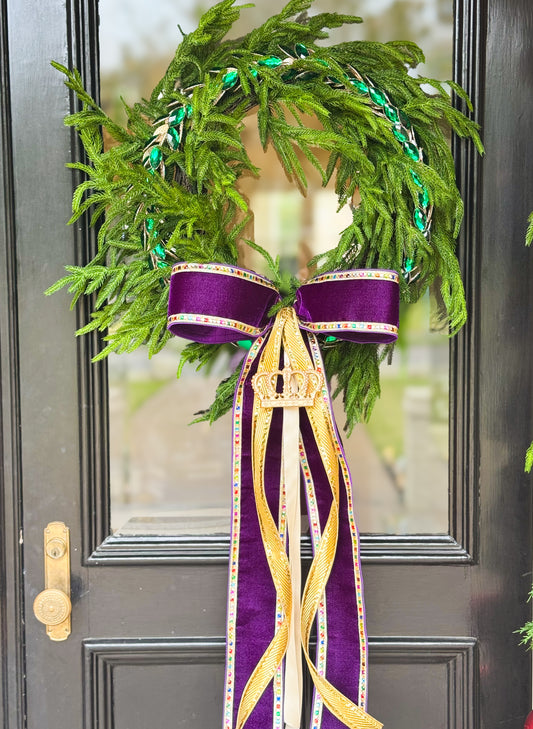 Queen of the Krewe Wreath