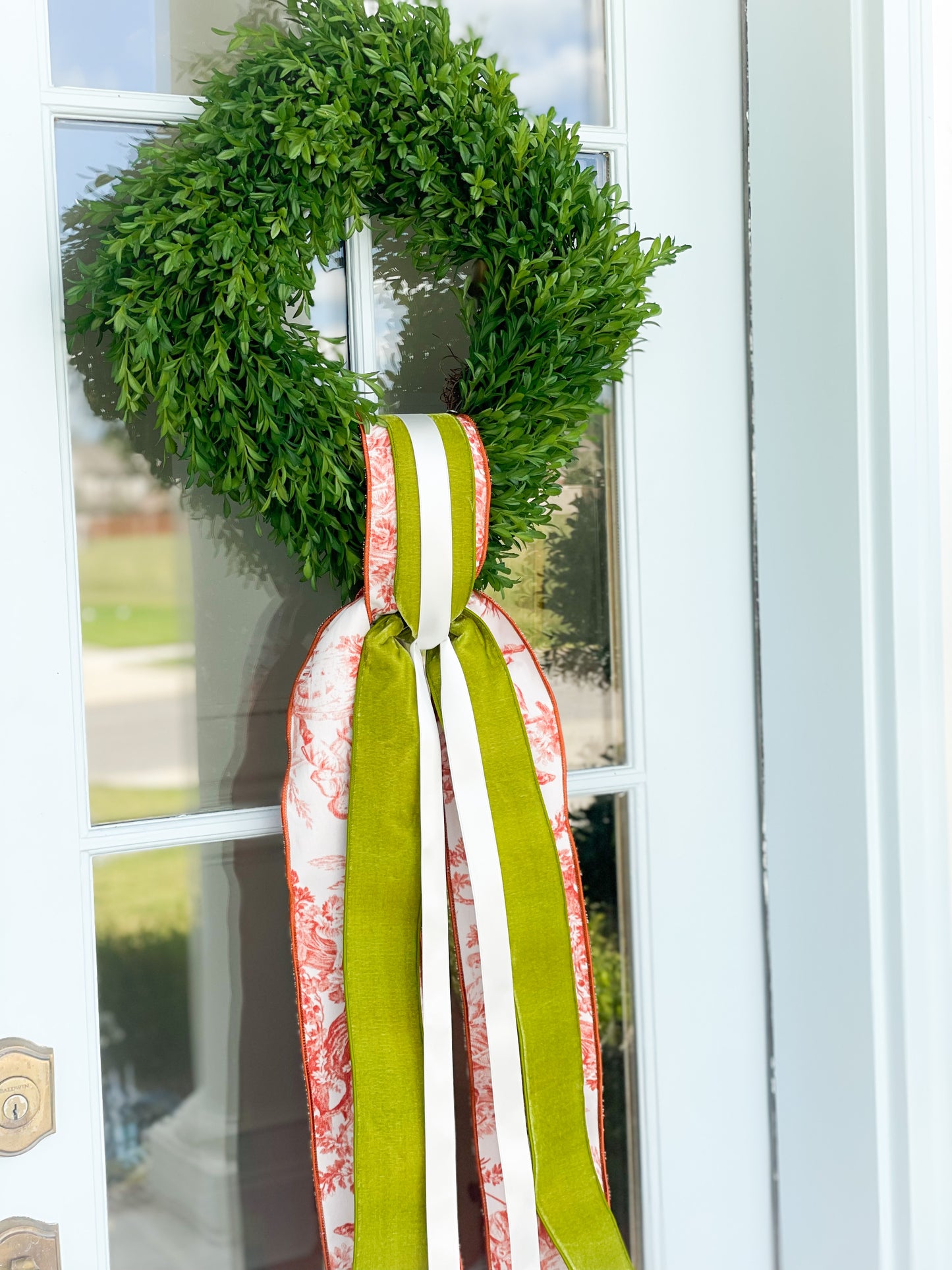 Toile And Turkey Wreath And Sash