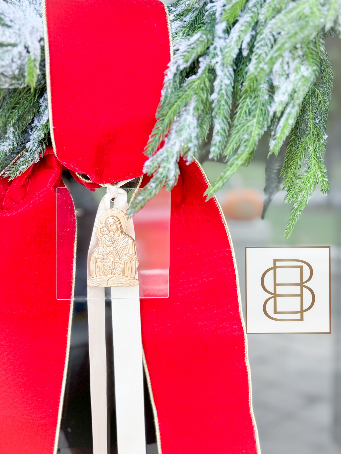 The Emmanuel Wreath With Sash