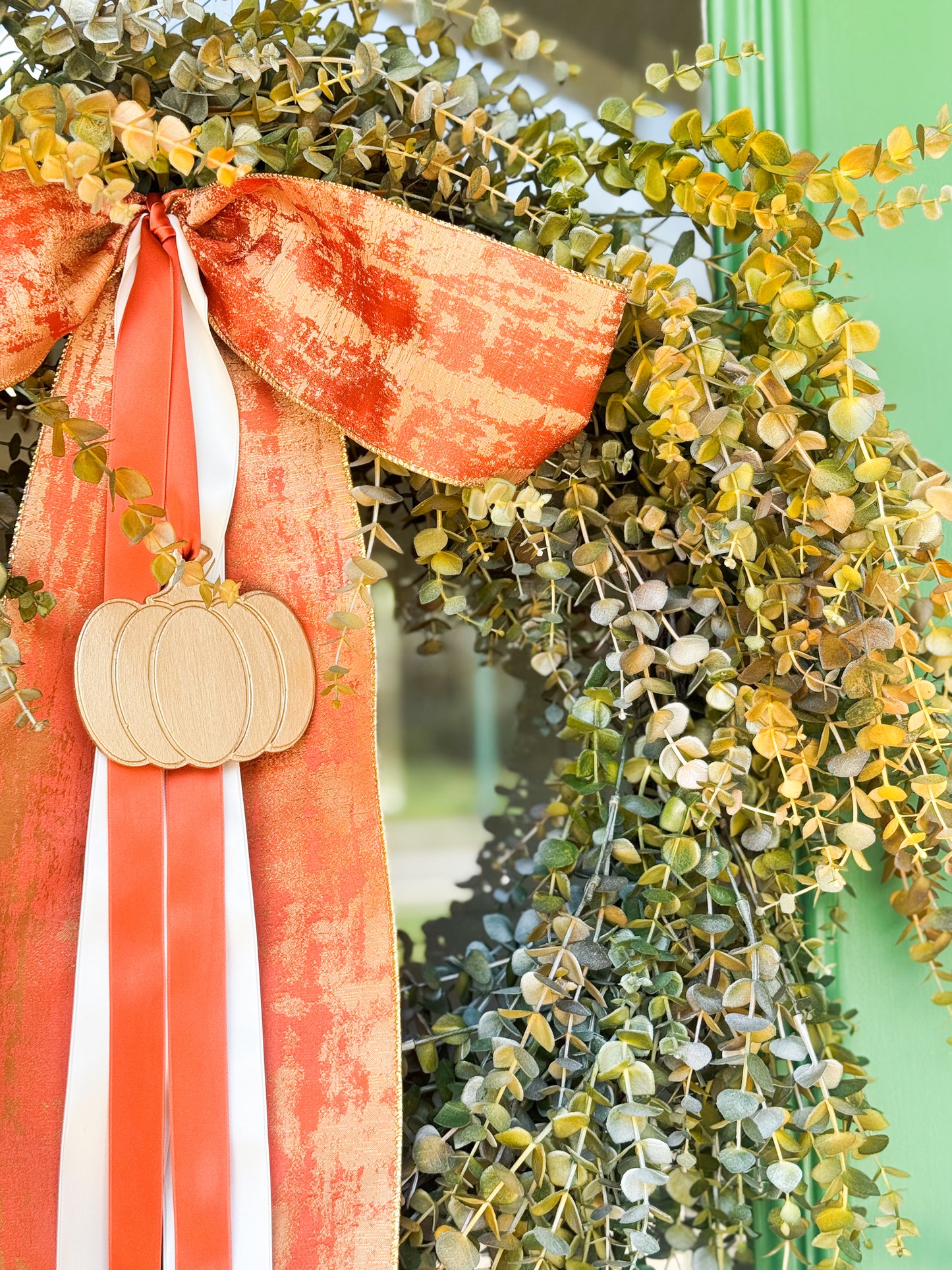 Golden Harvest Eucalyptus Wreath