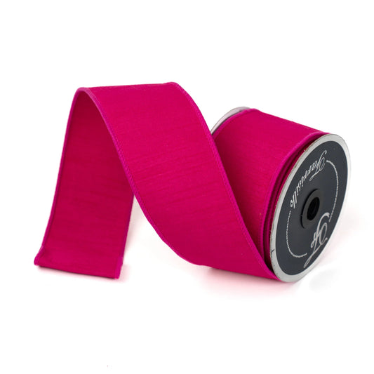 Hot Pink Dupion Ribbon