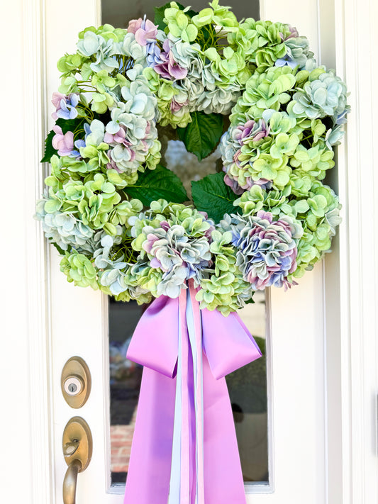Garden Party Hydrangea Wreath