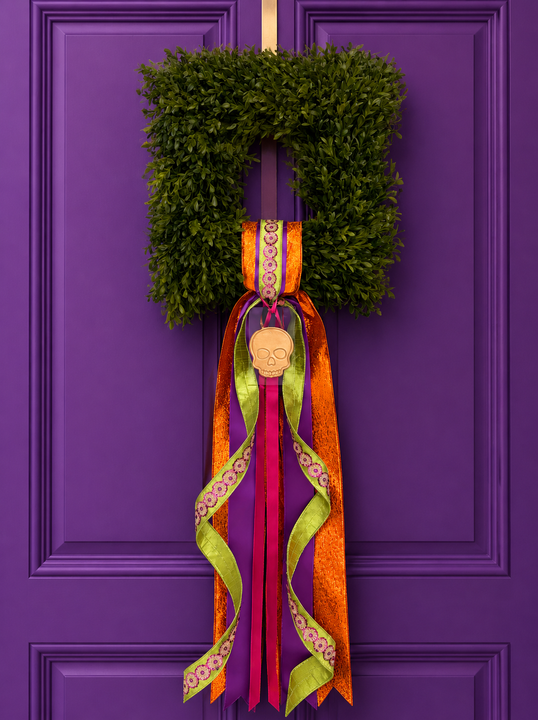 Wicked Garden Tea Leaf Wreath