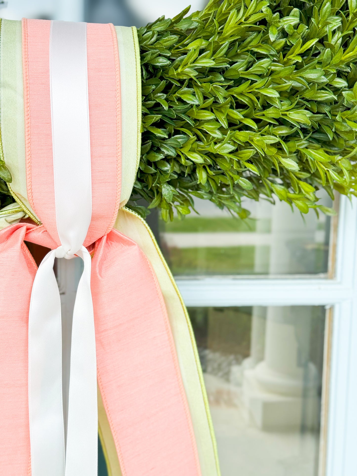 Peach Fuzz Wreath And Sash