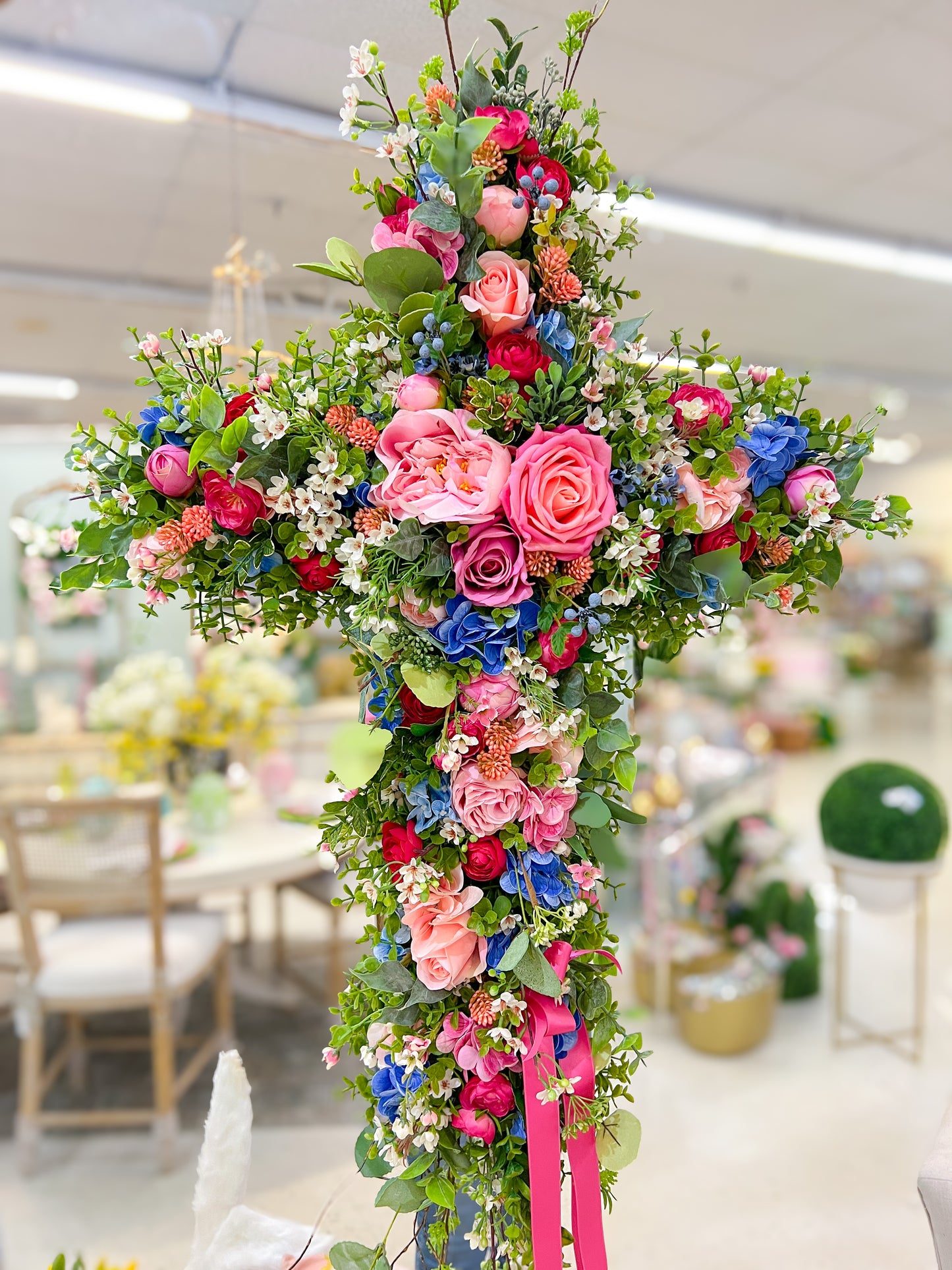Faith in Bloom Floral Cross